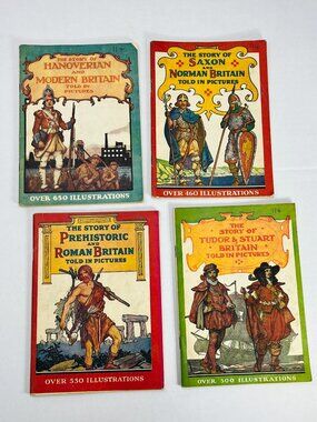 Lot of 4 Books THE STORY OF.. by CW Airne Printed by Thomas Hope & Sankey Hudson